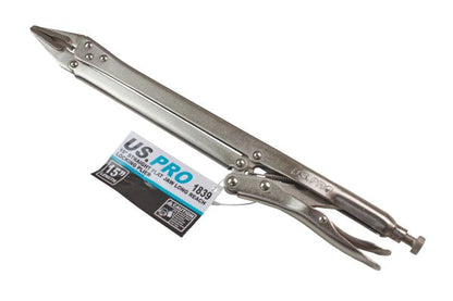 US Pro 15'' Extra Long Straight Flat Jaw Long Reach Locking Mole Grip Pliers B1839