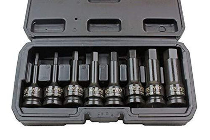 Us Pro by Bergen 8 pc 1/2'' Impact Hex Allen Socket Bits Metric MM B1305