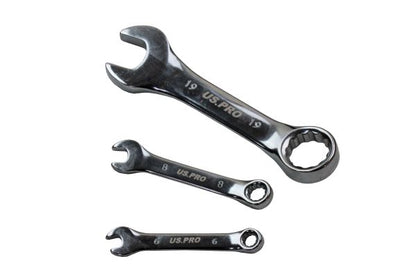 Stubby Spanner Set in Foam Tray 14 pc midget Combination Wrench Spanners 6-19mm