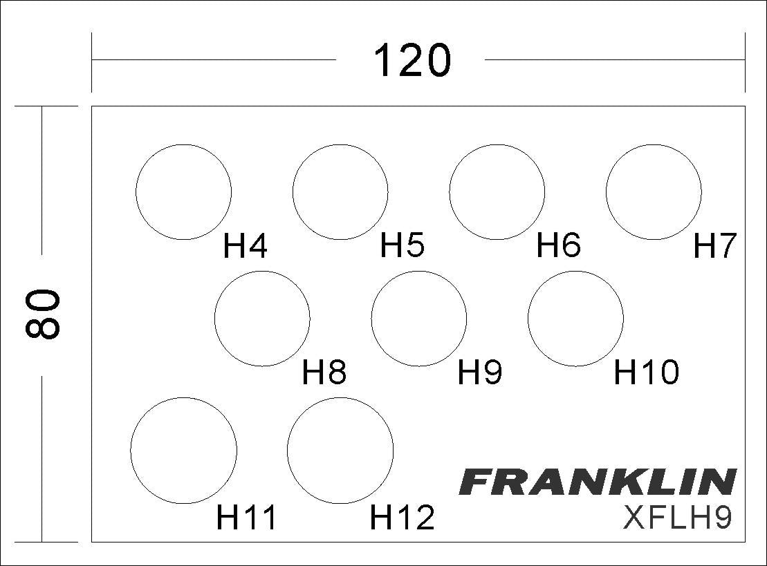 Franklin Hex Allen Bit Socket Low Profile 3/8 Drive H4 TO H12 Stubby XFLH9