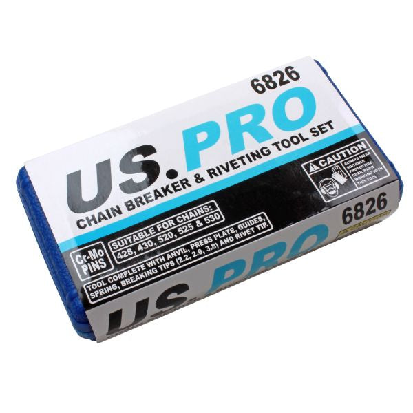 US Pro Motorcycle Chain Splitter Breaker & Link Riveter Tool
