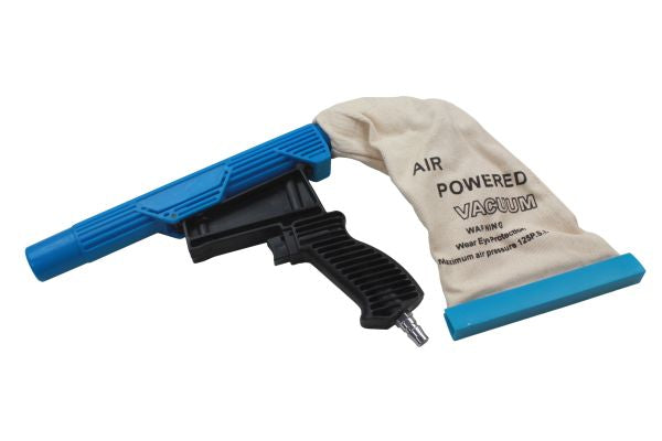 Air Powered Vacuum Gun, 30mm Nozzle With Reusable Dust Bag Cleaner