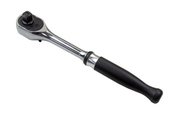 US Pro Industrial 3/8'' drive ratchet handle with a straight, black aluminium handle 90 Teeth