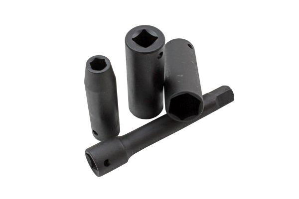 Deep Impact Socket Set with Extension Bars 1/2 Inch 18pc 10 24mm Sockets US Pro