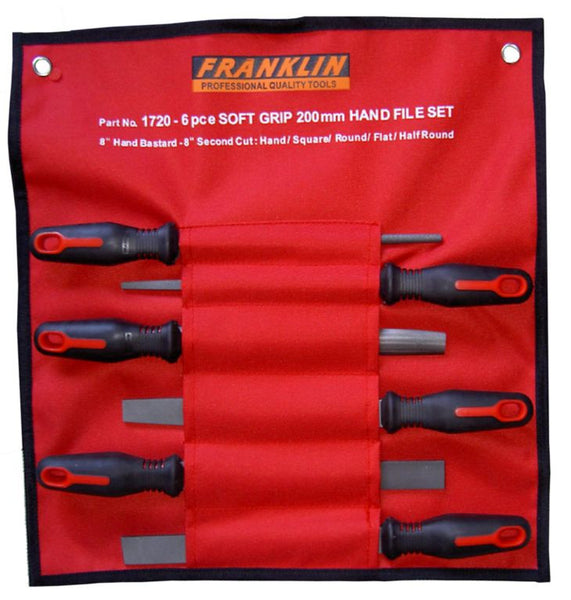 Franklin Tools 6pce Hand File Set 200mm / 8" 1720