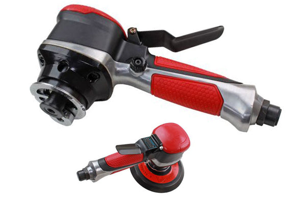 DUAL Action Air Sander 6 inch With Keyless Pad Release 150mm swirl-free finishes