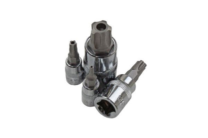 12pc 5 Sided Tamper Torx Plus Bit Socket Set T8 - T60 S2 Steel