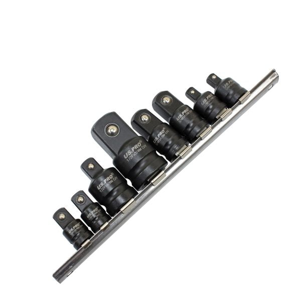 8pc Impact Socket Adaptor Set Step Up / Down Adapters Reducers 1/4'' 3/8'' 1/2'' 3/4''