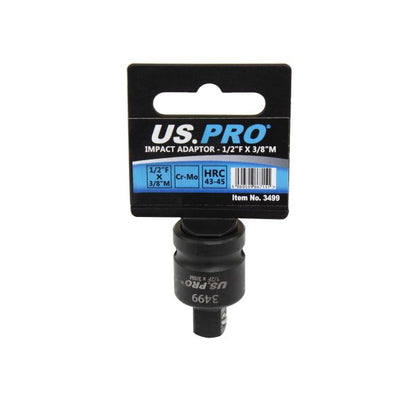1/2''F to 3/8''M Impact Socket Adapter Adaptor Impact Reducer Ratchet Step up Down