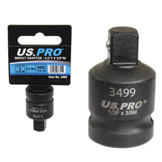 1/2''F to 3/8''M Impact Socket Adapter Adaptor Impact Reducer Ratchet Step up Down