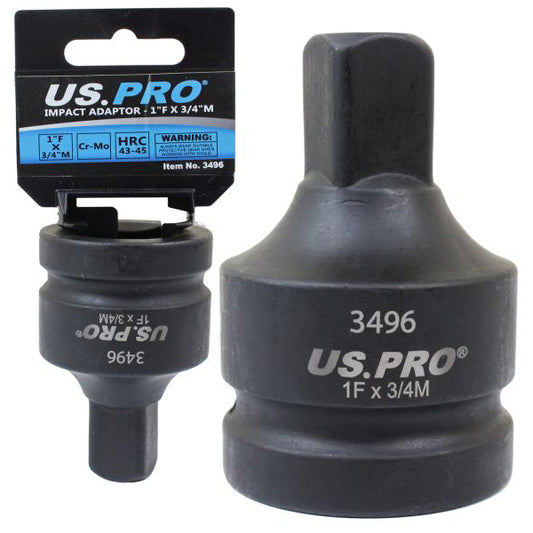 1''F to 3/4''M Impact Socket Adapter Adaptor Impact Reducer Ratchet Step up Down
