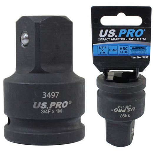 34''F to 1''M Impact Socket Adapter Adaptor Impact Reducer Ratchet Step up