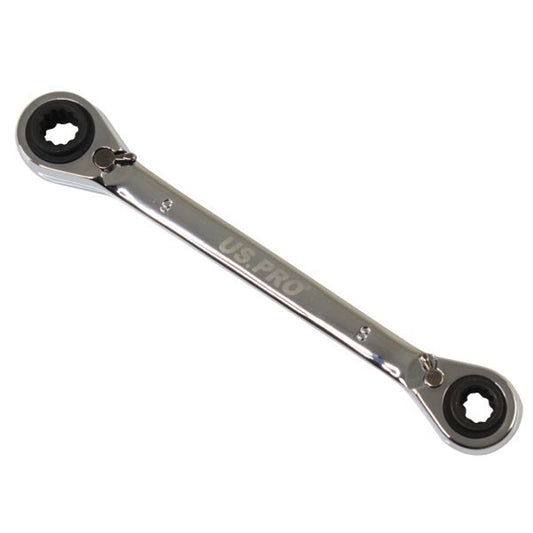US Pro 4 in 1 Reversible Ratchet Spanner 8mm 9mm 10mm 11mm 72 Teeth