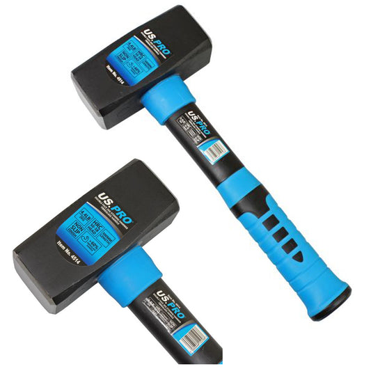 2kg Lump Hammer Stoning Double Faced Fiber Glass Handle 12'' 4.4lb US Pro