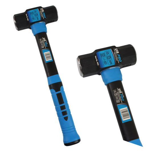 US Pro Double Face 3LB Sledge Hammer Fibreglass Handle Lump