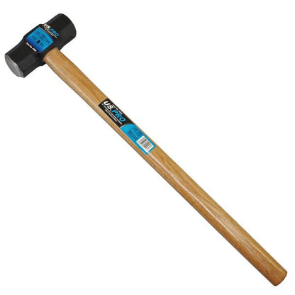 US Pro 28'' 7lb Sledge Hammer 3.15kg Double Face Beech Wood Handle Lump