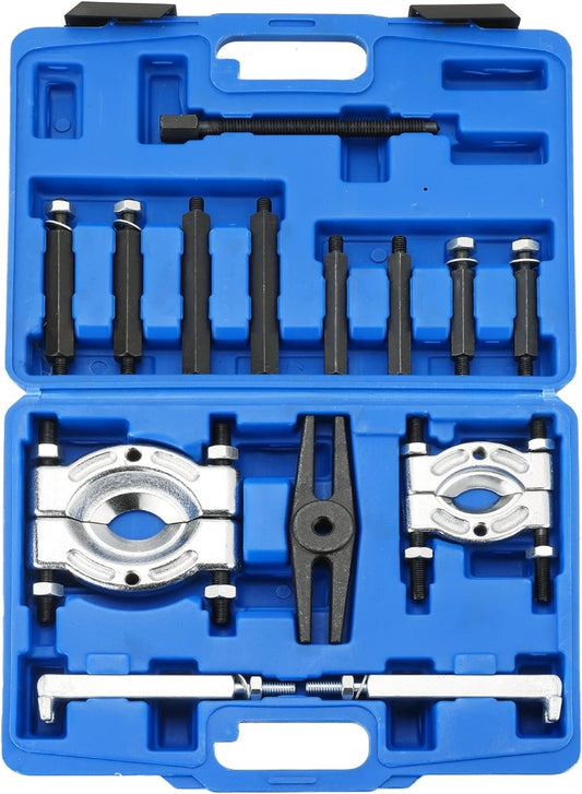 14PCS Heavy Duty 5-Ton Capacity Bearing Puller Set, Wheel Hub Axle Puller Set, 2