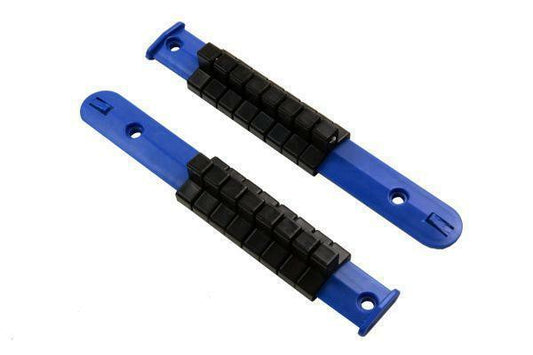 BERGEN 2PC 3/8 DRIVE SOCKET STORAGE RAILS - 16 CLIPS B1245