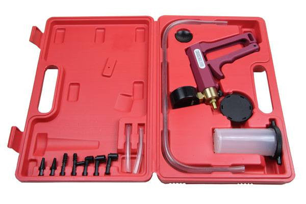 BERGEN Hand Held Vacuum Pump Tester & Brake Bleeder Kit for Cars and Motorcycles