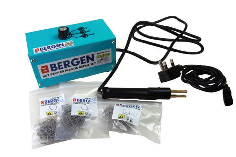 Bergen Hot Stapler Thermo Plastic Repair Set inc Bumper 300 Staples B5424