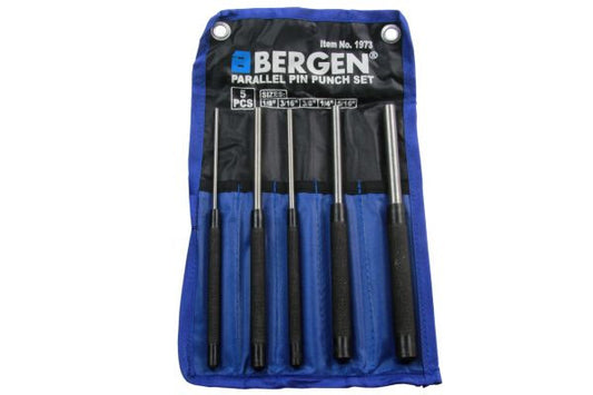 Bergen 5pc Parallel Punch Set Imperial AF 1/8 - 5/16 B1973