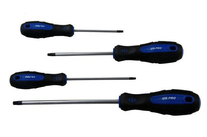 US PRO 7pc Torx Star Screwdriver Set Trx-Star Cushioned Grip Screwdrivers T10-30 B1586