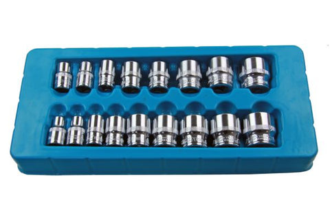 US PRO 17pc 3/8"Dr Shallow Sockets 6 point Hex 8-24mm B1389