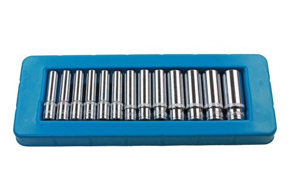 US Pro 13PC 1/4" DR DEEP SOCKETS 4-14MM Single Hex 6 point