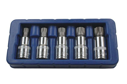 US PRO 5pc 1/2 inch Drive Triple Square Socket Bit Set XZN BMW Mercedes Volkswagen VW B2076