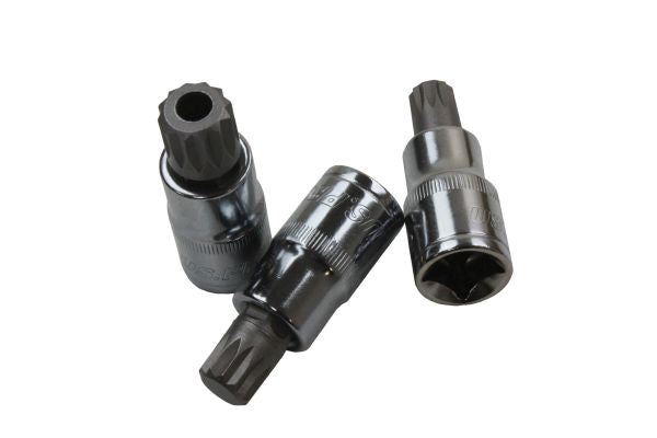 US PRO 5pc 1/2 inch Drive Triple Square Socket Bit Set XZN BMW Mercedes Volkswagen VW B2076