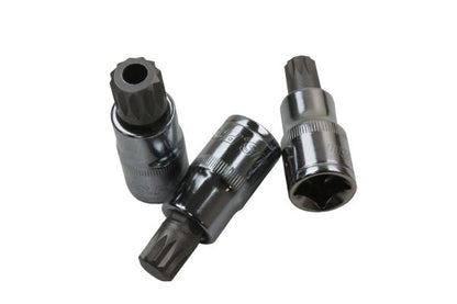 US PRO 5pc 1/2 inch Drive Triple Square Socket Bit Set XZN BMW Mercedes Volkswagen VW B2076
