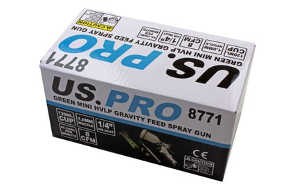US PRO Gravity FEED HVLP Mini SPRAY GUN Touch up B8771