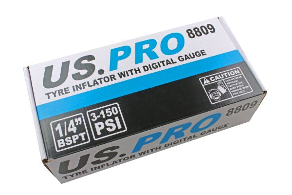 US PRO Digital LCD Display Air Tyre Inflator Gauge B8809