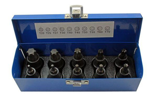 US PRO 1/2'' Drive 10pc IMPACT TORX BIT SOCKET SET B2087