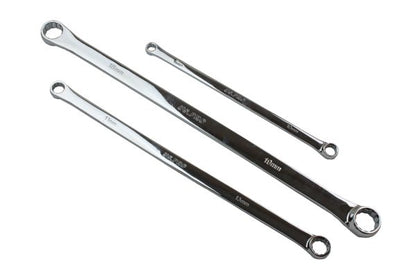 US Pro 5pc Extra Long Flat Gearbox Spanners Aviation Ring Wrenches 8-19mm B3223