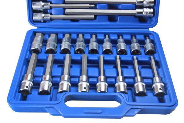 US Pro 30pc 1/2"Dr HEX Allen Key Bit Socket Set Hexagon B3229