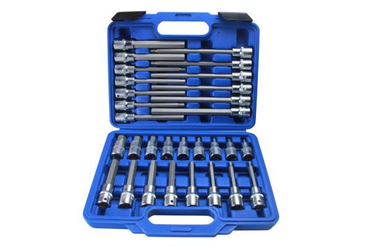 US Pro 30pc 1/2"Dr HEX Allen Key Bit Socket Set Hexagon B3229