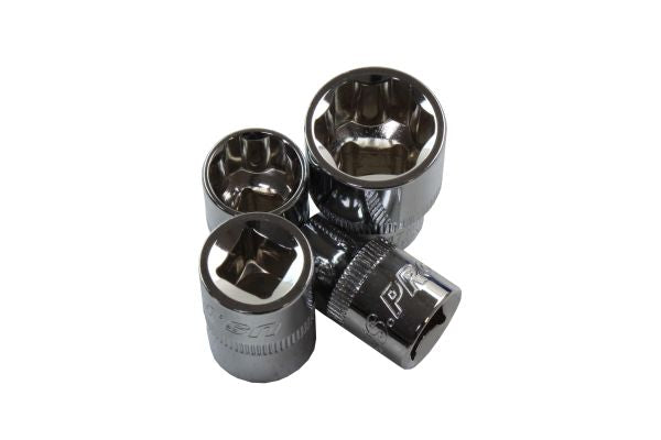 US Pro 22pc Superlock 3/8 and 1/4 Shallow Socket Set rusted worn fixings B1398