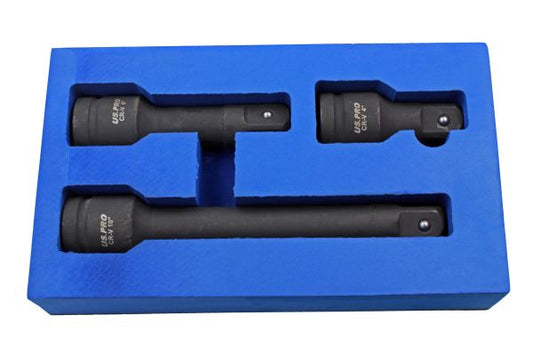 US Pro 3PC 1" Dr Impact Extension Bars Set B3393