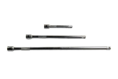 US Pro 3pc 1/4 Dr Extension Bars Set 75mm 150mm 228mm B3261