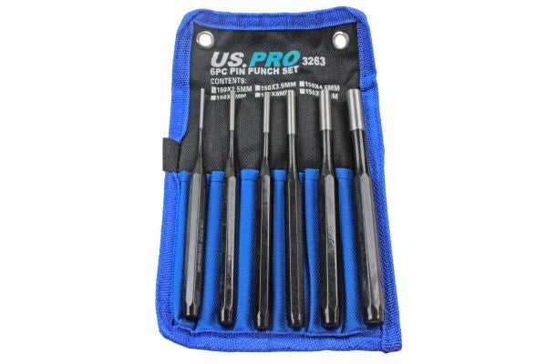 US Pro 6pc Pin Punch Set 2.5 - 10mm  B3263