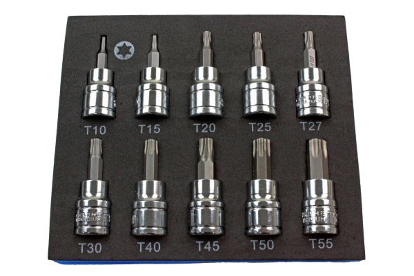 US PRO 10Pc 3/8 Drive 48mm Long S2 Torx Socket Set T10 - T55 B2066