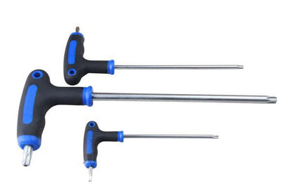 US Pro Torx 9 Piece Long Reach T Handle Magnetic Star TRX Key Chrome Vanadium Key Set