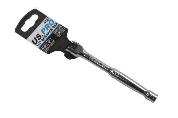 US Pro 1/4 DR X 6 Inch Breaker Bar Power Knuckle Bar B4187