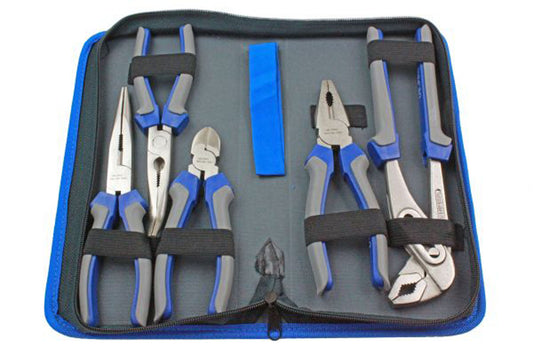 US Pro Professional 5 piece Pliers Set Combination Long Nose Water Pump B1821
