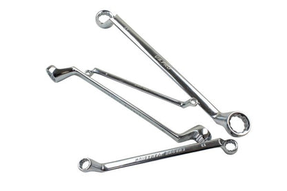 US Pro Offset Double Ring Spanners 12 Point Swan Neck Double Box Wrench Tool Set
