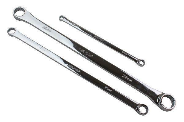 US PRO B3222 7 Piece Aviation Double Ended Ring Extra Long Spanner Set 8-24mm