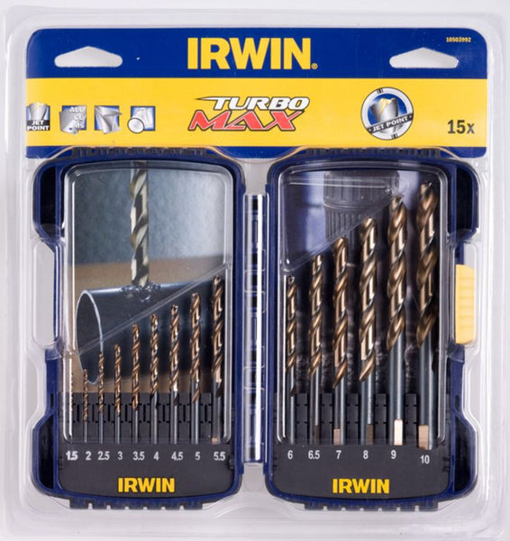 Franklin Tools Irwin 15pce Turbomax HSS 1.5-10mm A03992