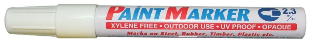 Franklin Tools Permanent Marker - 2.3mm White APMW