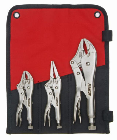 Franklin Tools 3 pce Lock Grip Plier Set AVG3